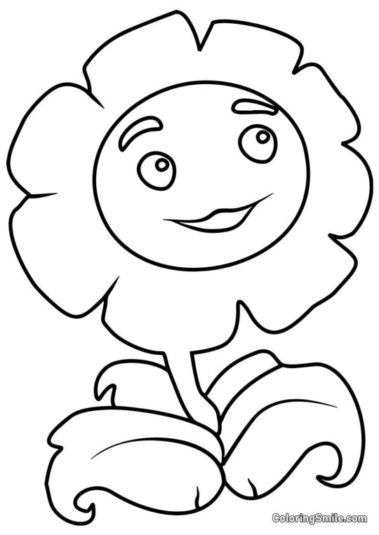 Gros Souci de Plants vs. Zombies - Page de Coloriage