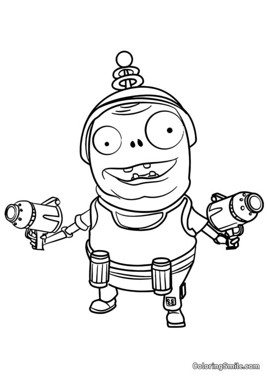 Diable de Plants vs. Zombies - Page de Coloriage
