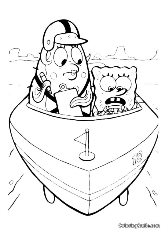 Étoile Patrick dans le pantalon de SpongeBob - Page de Coloriage