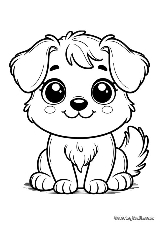 Chien pour enfants - Page de Coloriage