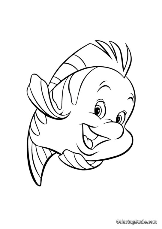 Poisson Clown - Page de Coloriage