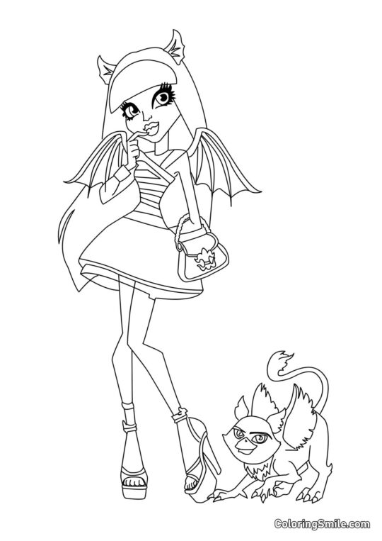 Rochelle Goyle — Fille d’un Gargouille Rochelle Goyle — Fille d’un Gargouille - Page de Coloriage