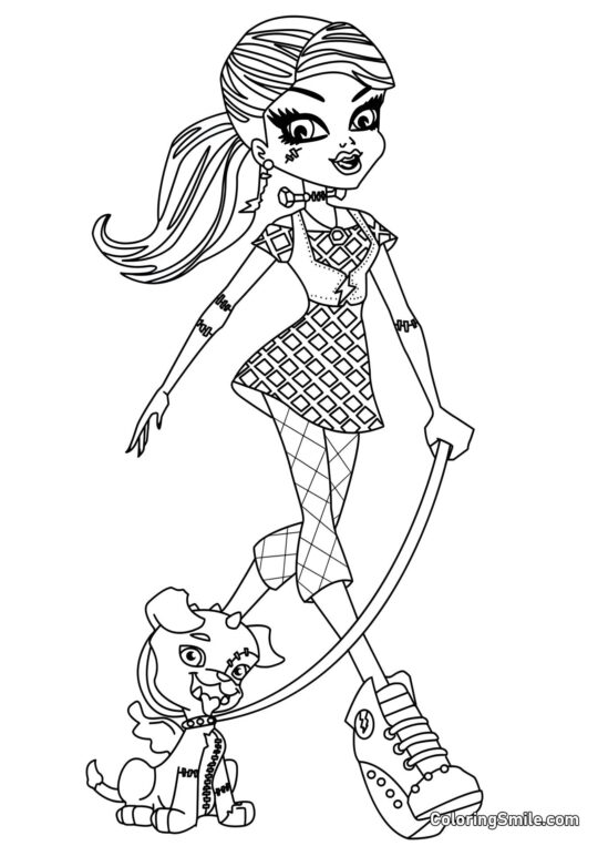 Frankie Stein — Fille de Frankenstein Frankie Stein — Fille de Frankenstein - Page de Coloriage