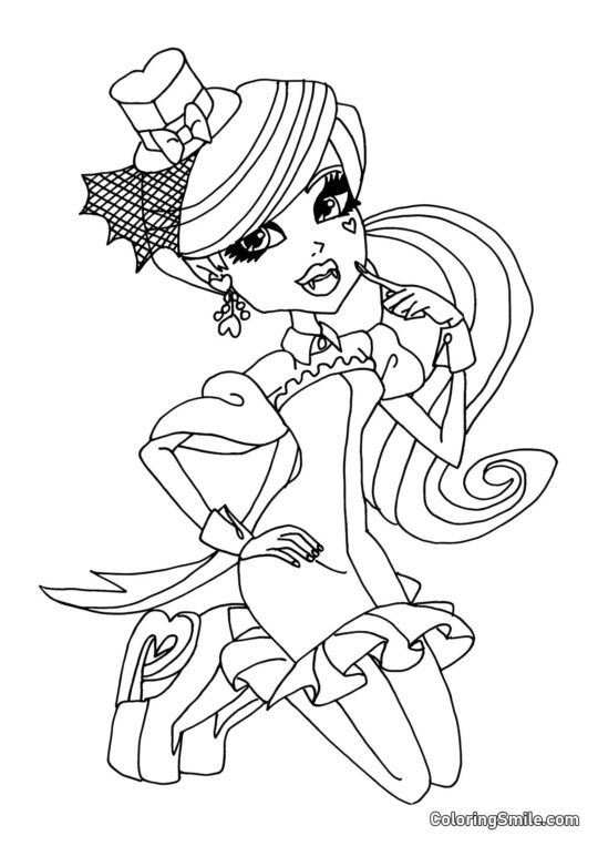Monster High Draculaura Monster High Draculaura - Page de Coloriage