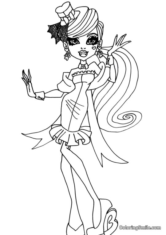 Draculaura Monster High Draculaura Monster High - Page de Coloriage