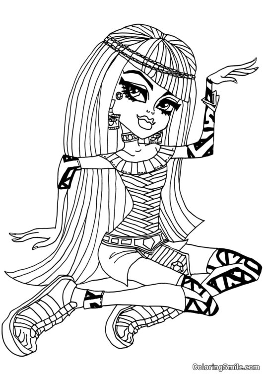 Monster High Cleo de Nile Monster High Cleo de Nile - Page de Coloriage