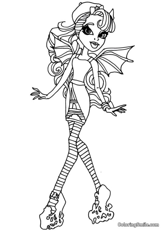 Monster High Rochelle Goyle Monster High Rochelle Goyle - Page de Coloriage