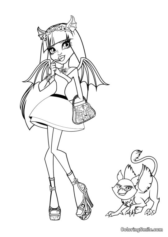 Rochelle Goyle et Gryphon-Gargouille Roux Rochelle Goyle et Gryphon-Gargouille Roux - Page de Coloriage