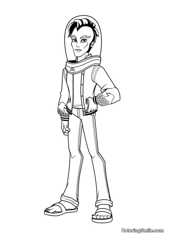 Fils du Monstre des Rivières Fils du Monstre des Rivières - Page de Coloriage