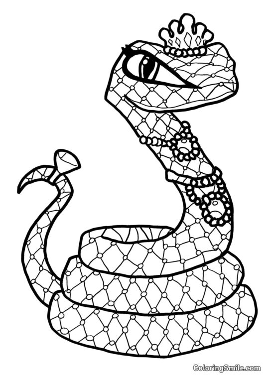 Cobra Hiss – Animal de compagnie de Cleo de Nile Cobra Hiss – Animal de compagnie de Cleo de Nile - Page de Coloriage