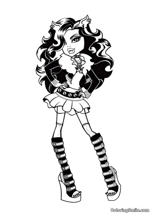 Robecca Steam de Monster High Robecca Steam de Monster High - Page de Coloriage