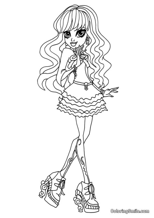 Twyla de Monster High Twyla de Monster High - Page de Coloriage