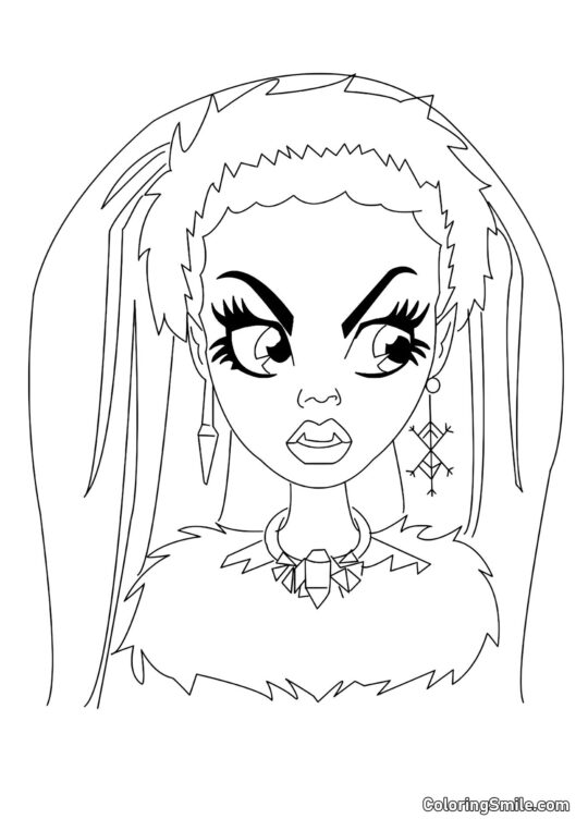 Portrait d’Abbey Bominable Portrait d’Abbey Bominable - Page de Coloriage