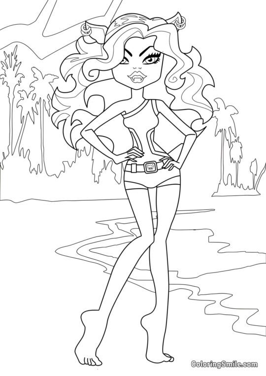 Monster High Clawdeen Wolf Monster High Clawdeen Wolf - Page de Coloriage