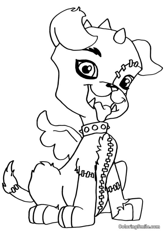 Watzit – Animal de compagnie de Frankie Stein Watzit – Animal de compagnie de Frankie Stein - Page de Coloriage
