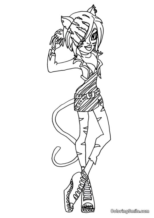 Monster High Toralei Stripe Monster High Toralei Stripe - Page de Coloriage
