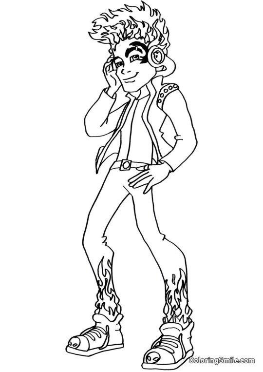 Monster High Holt Hyde Monster High Holt Hyde - Page de Coloriage
