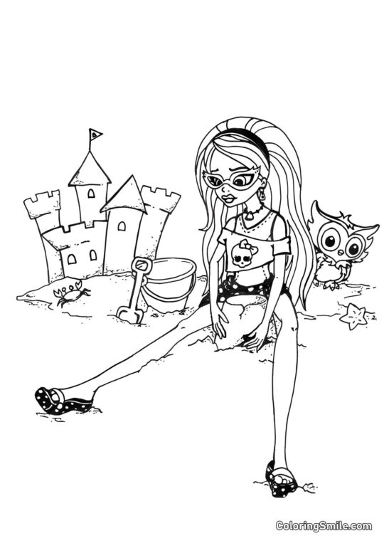 Ghoulia Yelps — Fille d’un zombie Ghoulia Yelps — Fille d’un zombie - Page de Coloriage