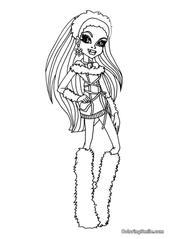 Monster High Abbey Bominable Monster High Abbey Bominable - Page de Coloriage
