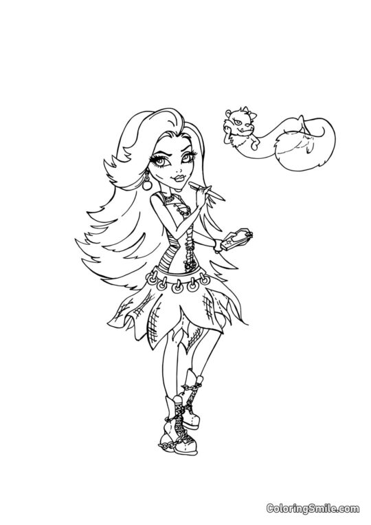 Spectra Vondergeist – Fille des Fantômes Spectra Vondergeist – Fille des Fantômes - Page de Coloriage