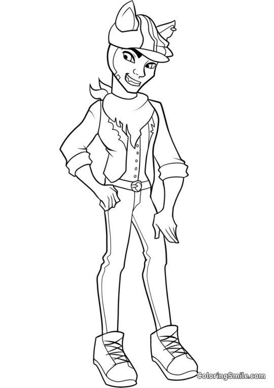 Monster High Clawd Wolf Monster High Clawd Wolf - Page de Coloriage