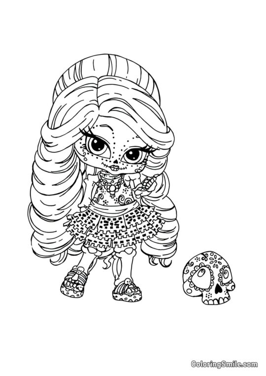 Petite Skelita Petite Skelita - Page de Coloriage