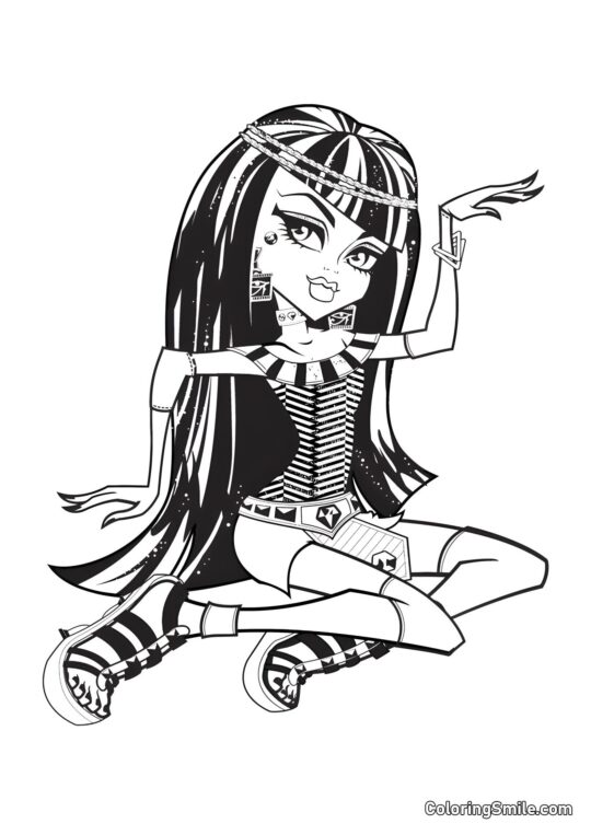 Cleo de Nile de Monster High Cleo de Nile de Monster High - Page de Coloriage