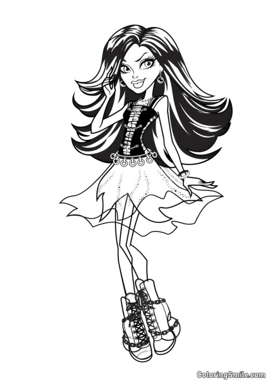 Spectra Vondergeist de Monster High Spectra Vondergeist de Monster High - Page de Coloriage