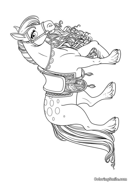 Beau cheval - Page de Coloriage