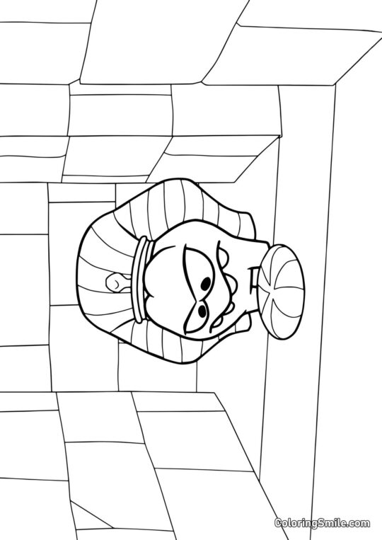 Om Nom dans l’Égypte Ancienne Om Nom dans l’Égypte Ancienne - Page de Coloriage