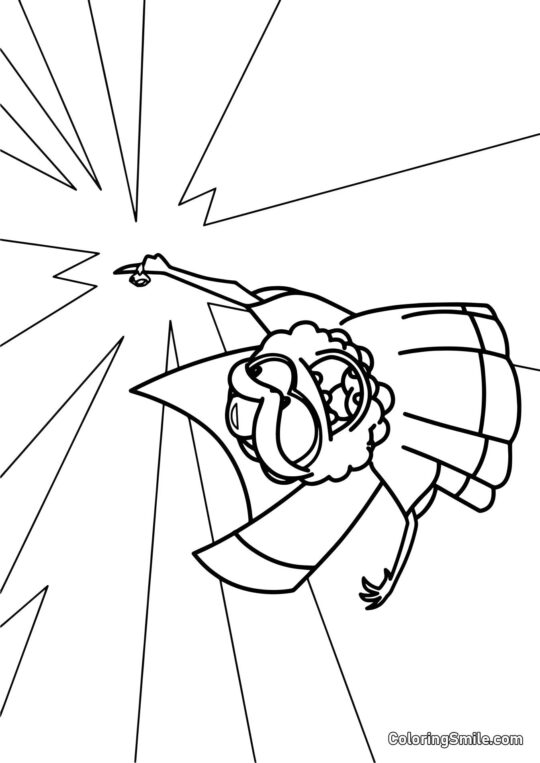 Sorcier Araignée d’Om Nom Sorcier Araignée d’Om Nom - Page de Coloriage