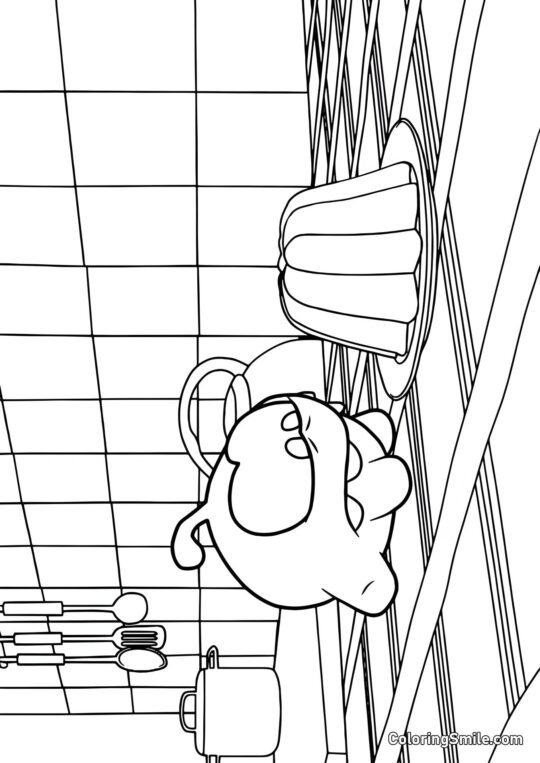 Om Nom et de la Gelée Om Nom et de la Gelée - Page de Coloriage