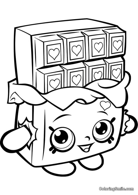 Shopkins Chocolat - Page de Coloriage