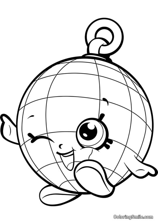 Shopkins Boule à Discos - Page de Coloriage