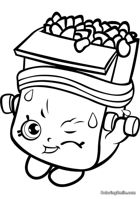 Shopkins Briki Crunch - Page de Coloriage