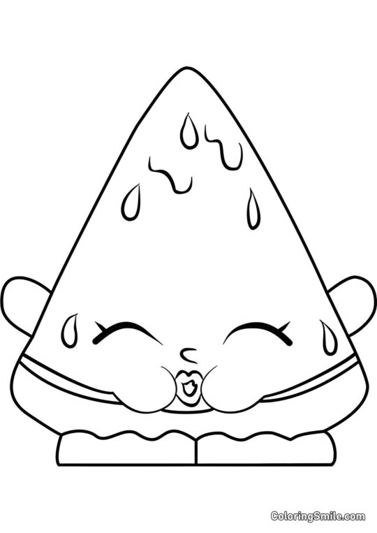 Shopkins Melonie Pips - Page de Coloriage