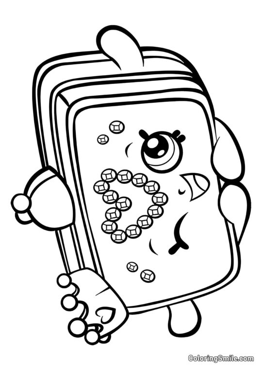 Shopkins Sac à Main de Princesse - Page de Coloriage