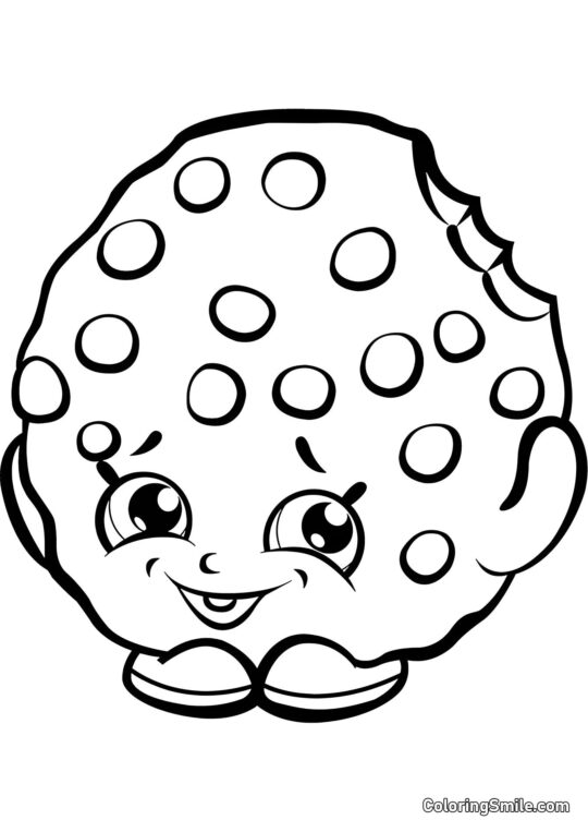 Shopkins Cookie - Page de Coloriage