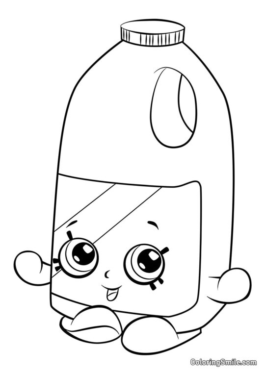Shopkins Lait - Page de Coloriage