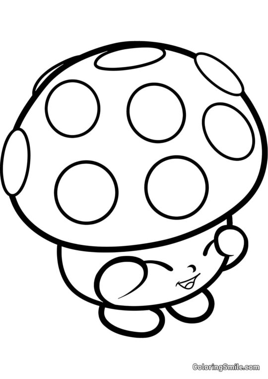 Shopkins Miss Mushy Moo - Page de Coloriage