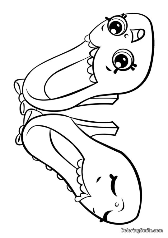 Shopkins Chaussures - Page de Coloriage