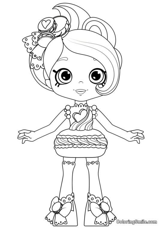 Macy Macaron - Page de Coloriage