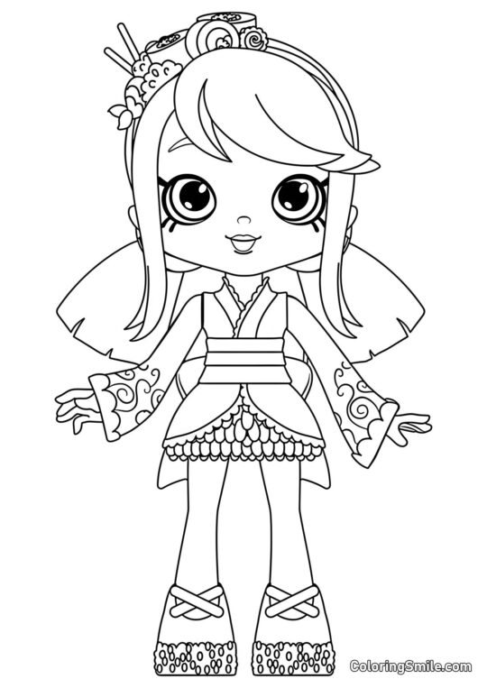 Sara Sushi - Page de Coloriage