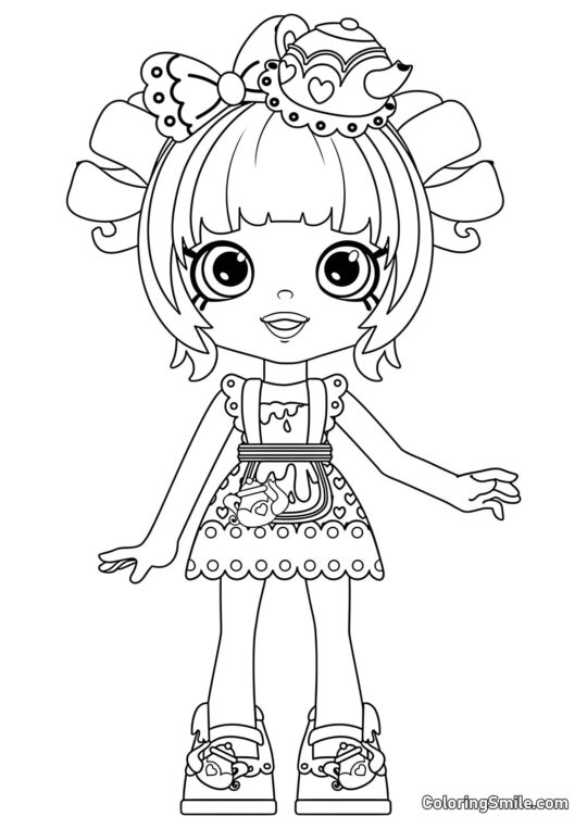 Tippy Théière - Page de Coloriage