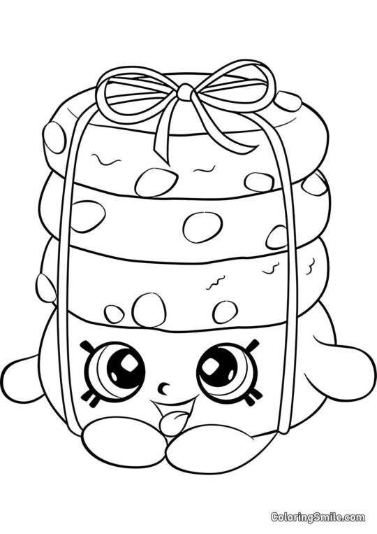 Shopkins Montagne de Cookies - Page de Coloriage