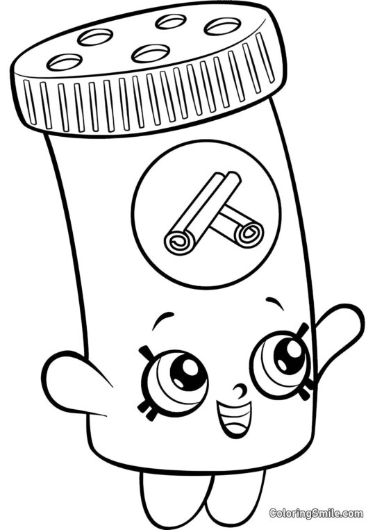 Shopkins Cannelle Sally - Page de Coloriage