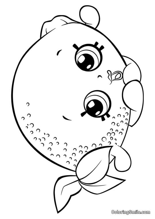 Shopkins Citron - Page de Coloriage
