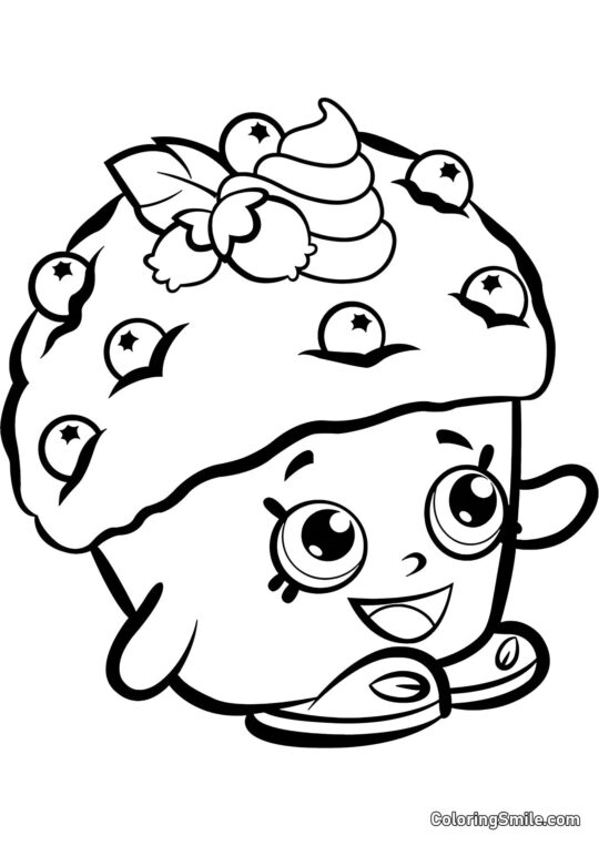 Shopkins Cupcake Bébé - Page de Coloriage