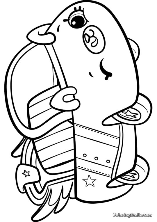 Shopkins Voiture Étoile - Page de Coloriage