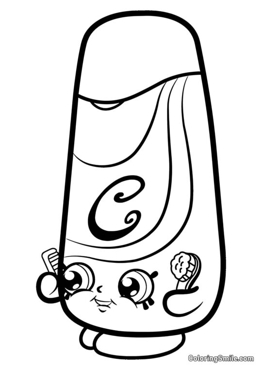 Shopkins Crème Glacée Soie - Page de Coloriage